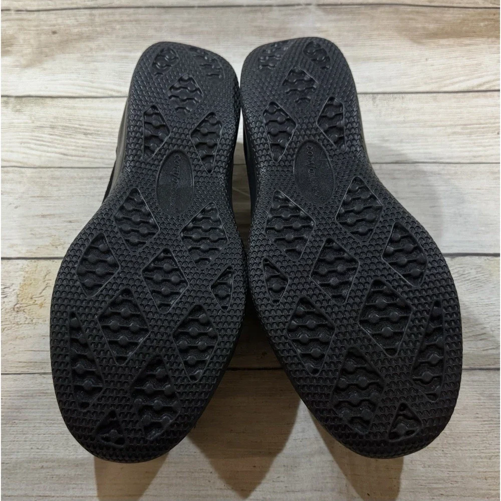 New Comfort View Comfortview Athletic Greer Black Slip On Shoes Sneakers Sz 9 WW